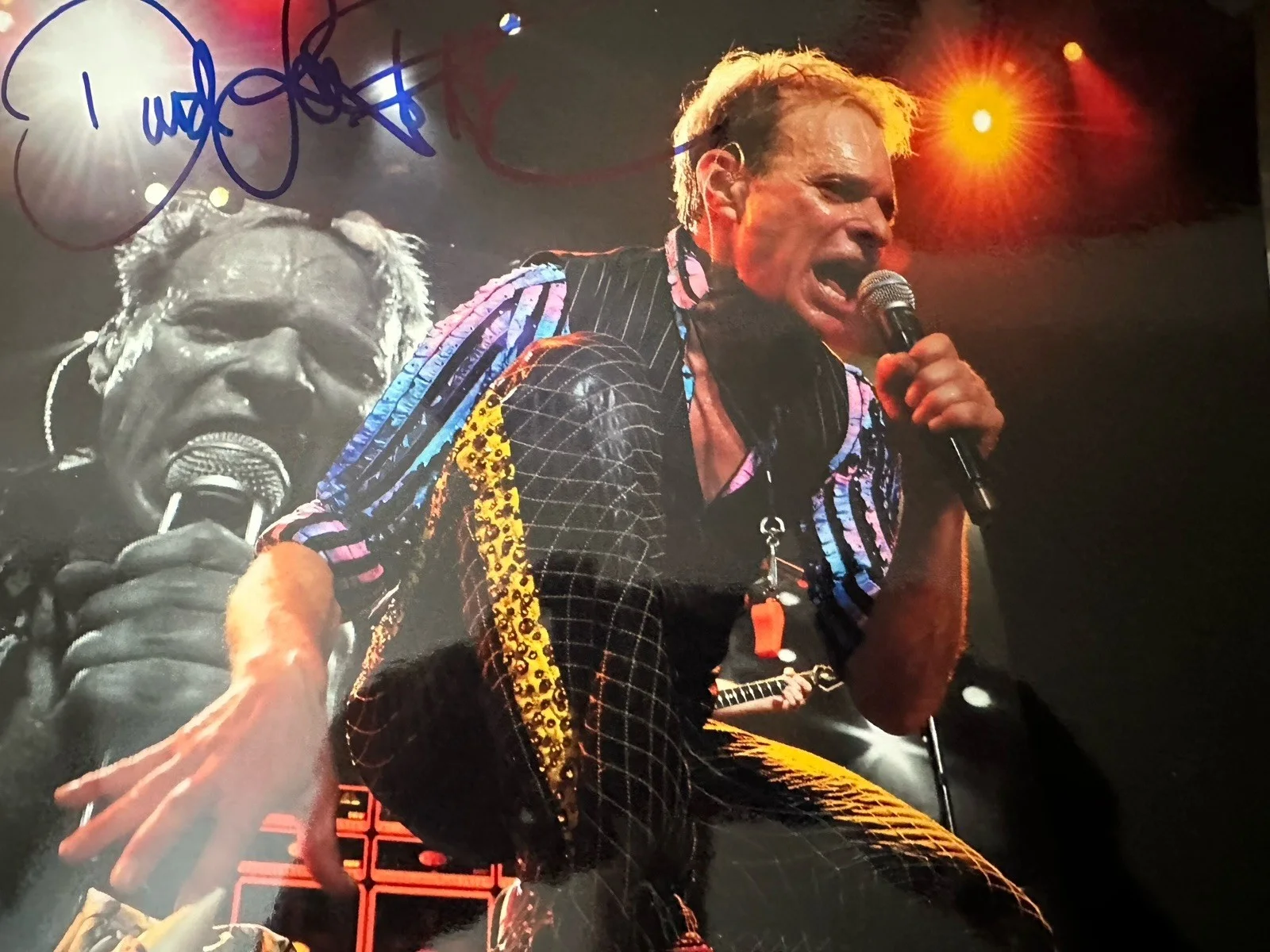 David Lee Roth Autographed 8 X 10 Photo Coa￼Matching Holograms, изображение 2