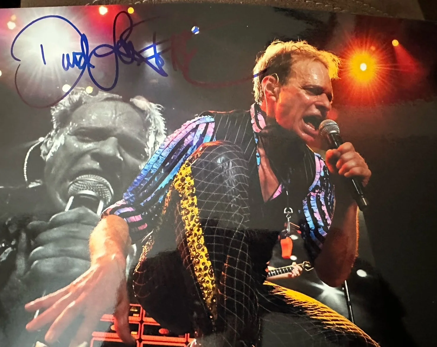 David Lee Roth Autographed 8 X 10 Photo Coa￼Matching Holograms, изображение 3