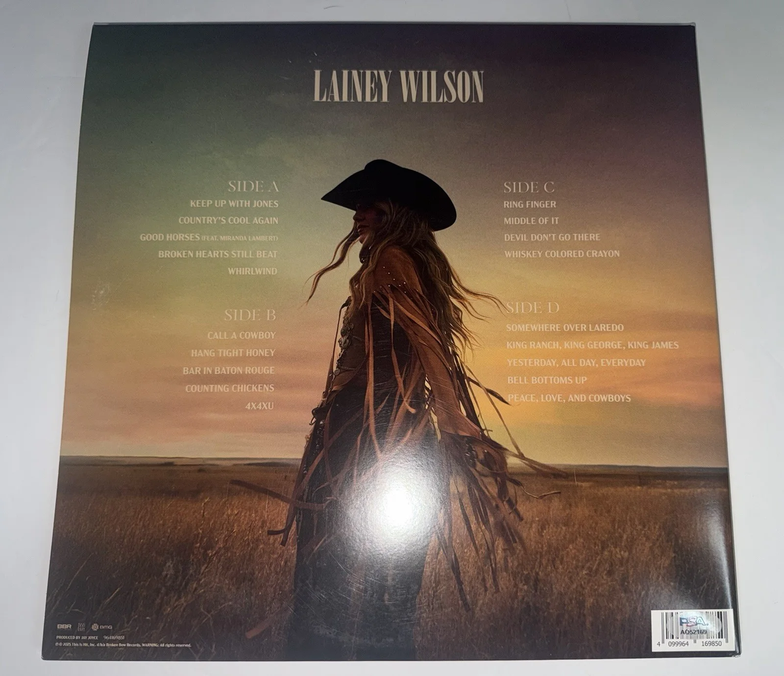 Lainey Wilson autographed Whirlwind Deluxe signed country music 12” vinyl - PSA, изображение 5