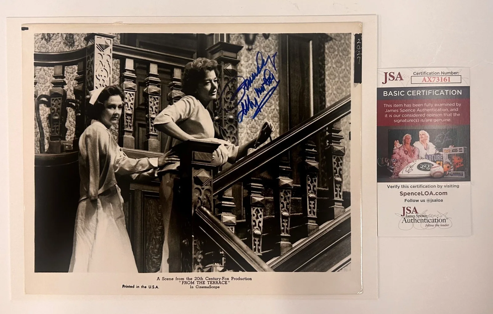 Myrna Loy — Myrna Loy Signed 8x10 Black & White Photo Auto Autographed JSA COA AX73161
