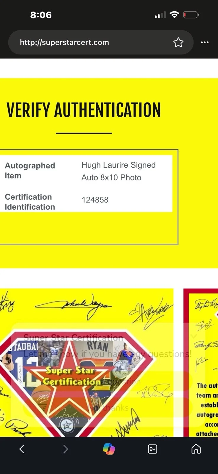 Hugh Laurie GQ Cover Autographed Photo w/coa, изображение 3