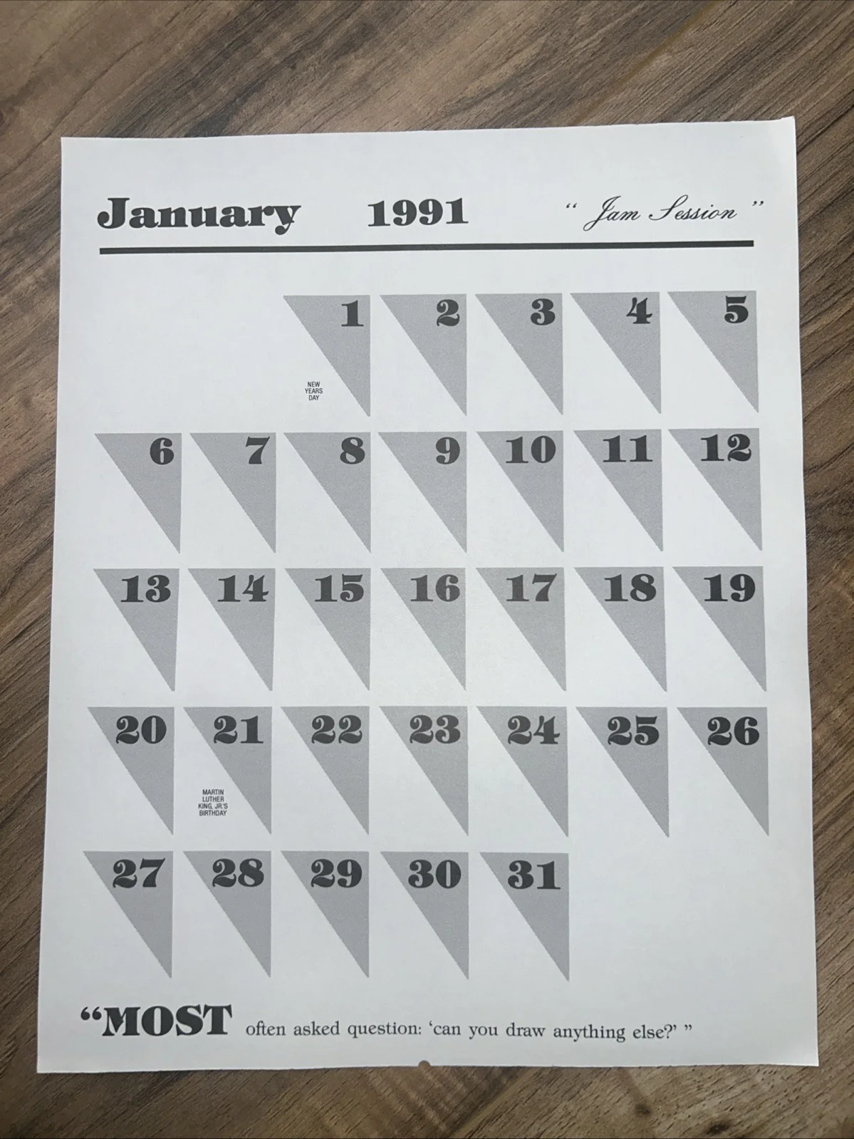 January 1991 “Jam Session” Betty Harper AUTOGRAPH, image 3