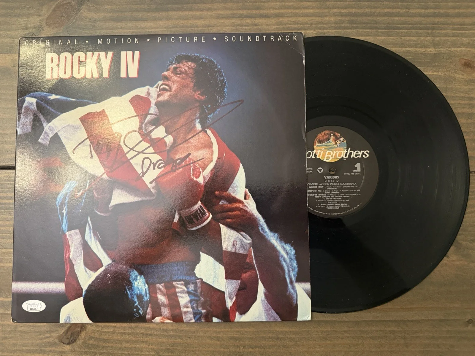Dolph Lundgren — 🥊🎬 Signed Rocky IV Soundtrack Vinyl Inscribed “Drago” by Dolph Lundgren, image 5