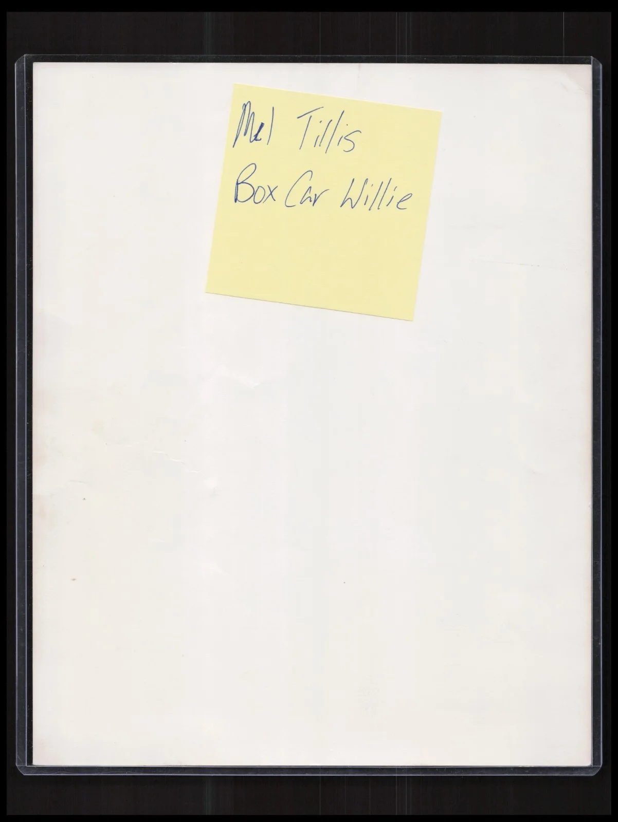 Mel Tillis & Box Car Willie Signed Photo Autograph 8x10, изображение 2