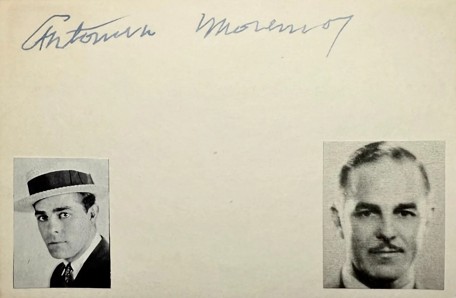 Antonio Moreno — ANTONIO MORENO Signed Autographed 4x6 INDEX CARD Creature from the Black Lagoon, изображение 3