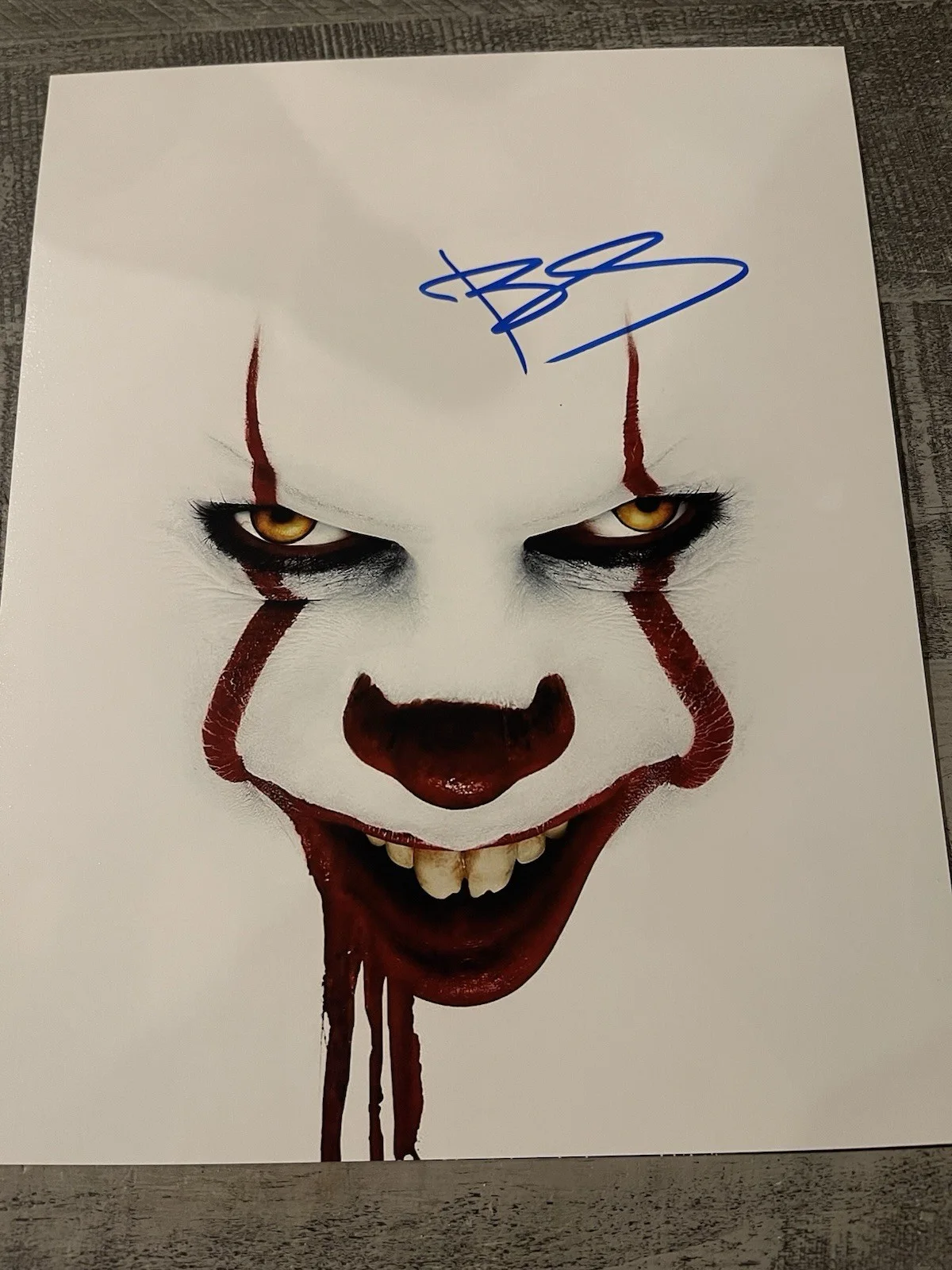 Bill Skarsgard — Bill Skarsgard, Signed 8x10 Autograph Photo, Pennywise, "IT" Clown COA