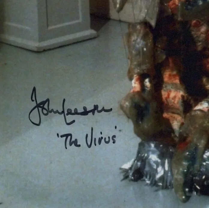 John Leeson — JOHN LEESON - {{{'The Virus'}}} on TV's "Dr.Who" - Signed 8x10 Photo W/COA, изображение 2