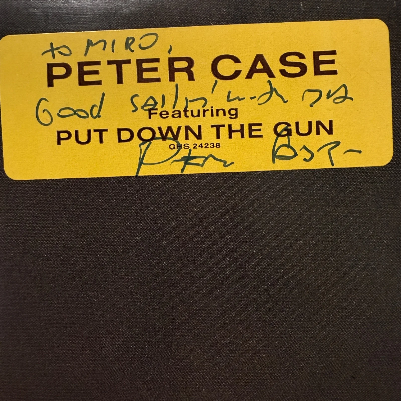 AUTOGRAPHED - PETER CASE "The Man With The Blue Postmodern..." PROMO STAMP vinyl, изображение 3