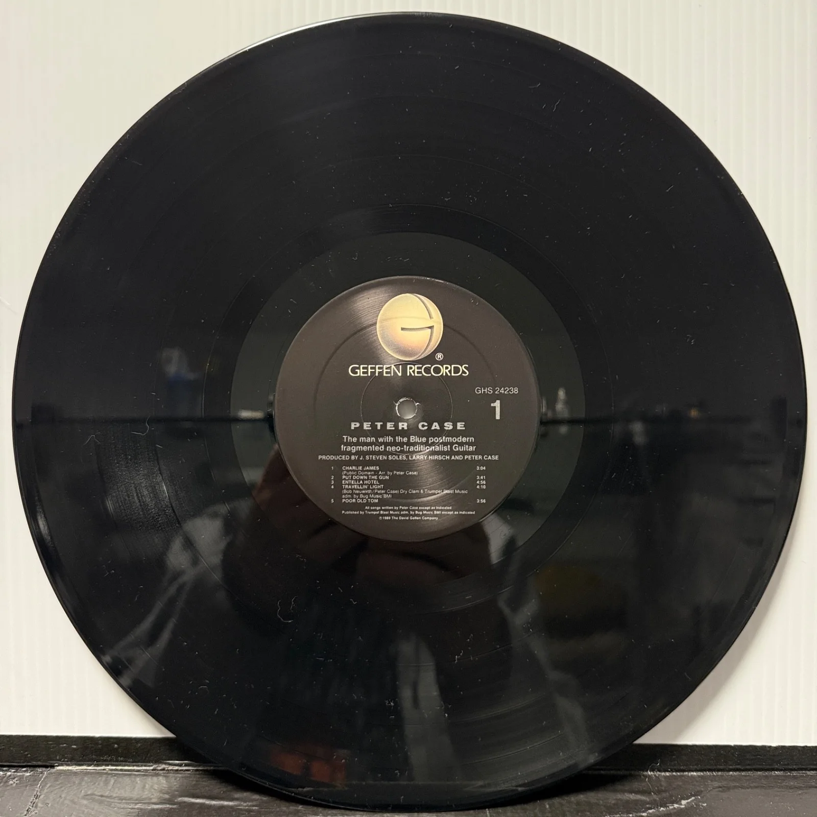 AUTOGRAPHED - PETER CASE "The Man With The Blue Postmodern..." PROMO STAMP vinyl, изображение 4