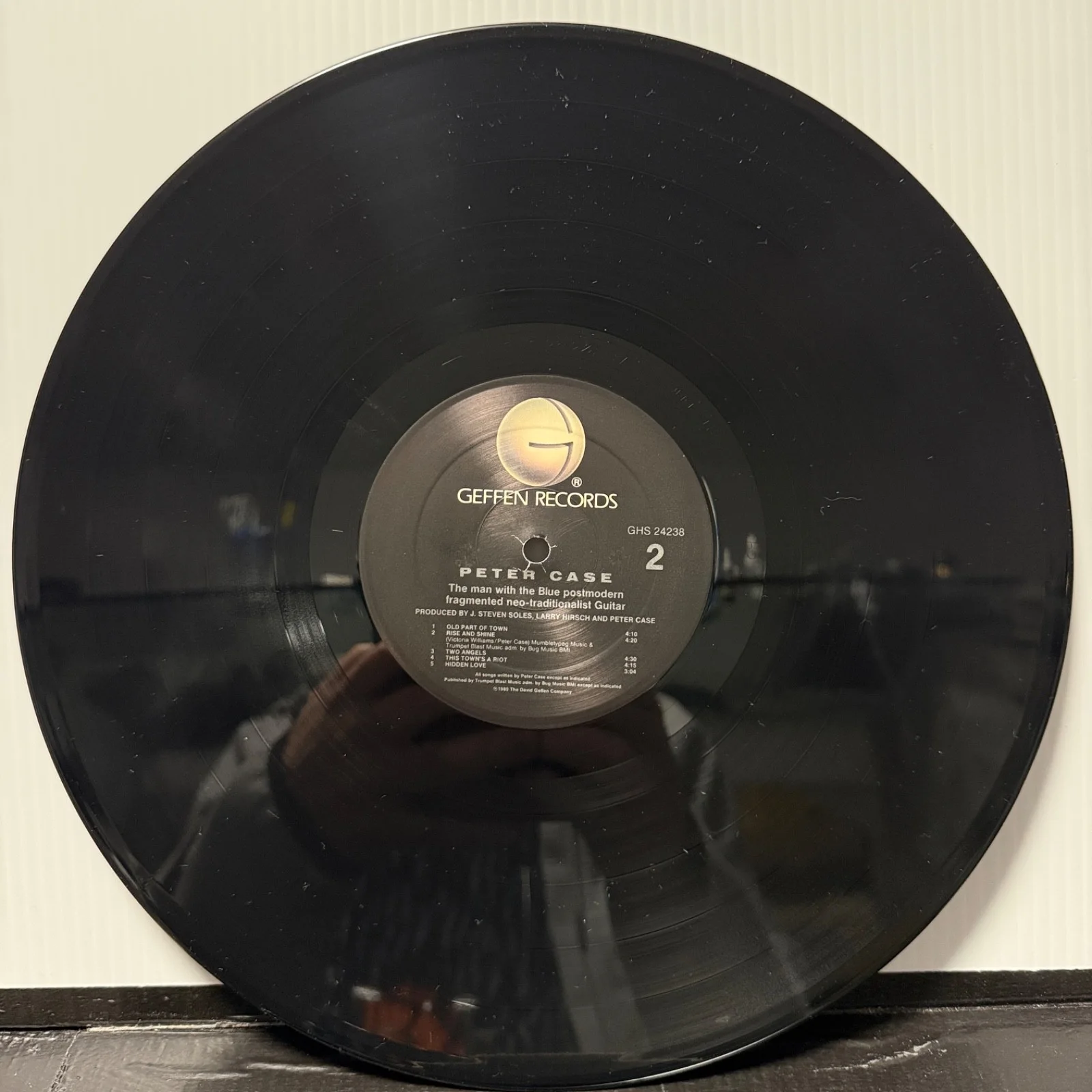 AUTOGRAPHED - PETER CASE "The Man With The Blue Postmodern..." PROMO STAMP vinyl, изображение 5