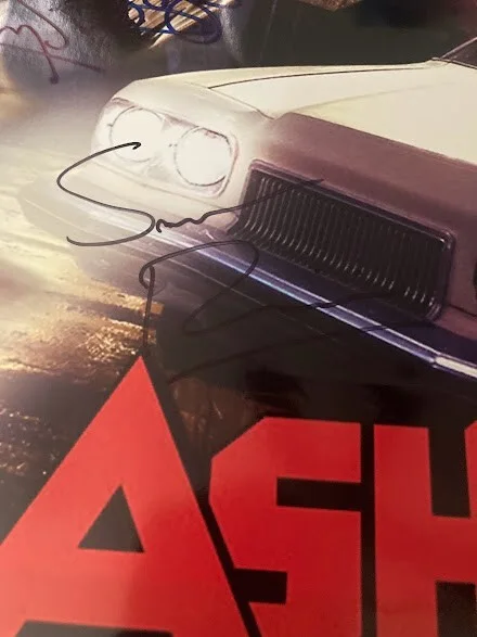 BRUCE CAMPBELL, RAY SANTIAGO, Dana DeLorenzo, SAM RAIMI, TED — ASH VS EVIL DEAD MOVIE TV SHOW POSTER 27X40 SIGNED BRUCE CAMPBELL INSCRIBED RARE, изображение 5