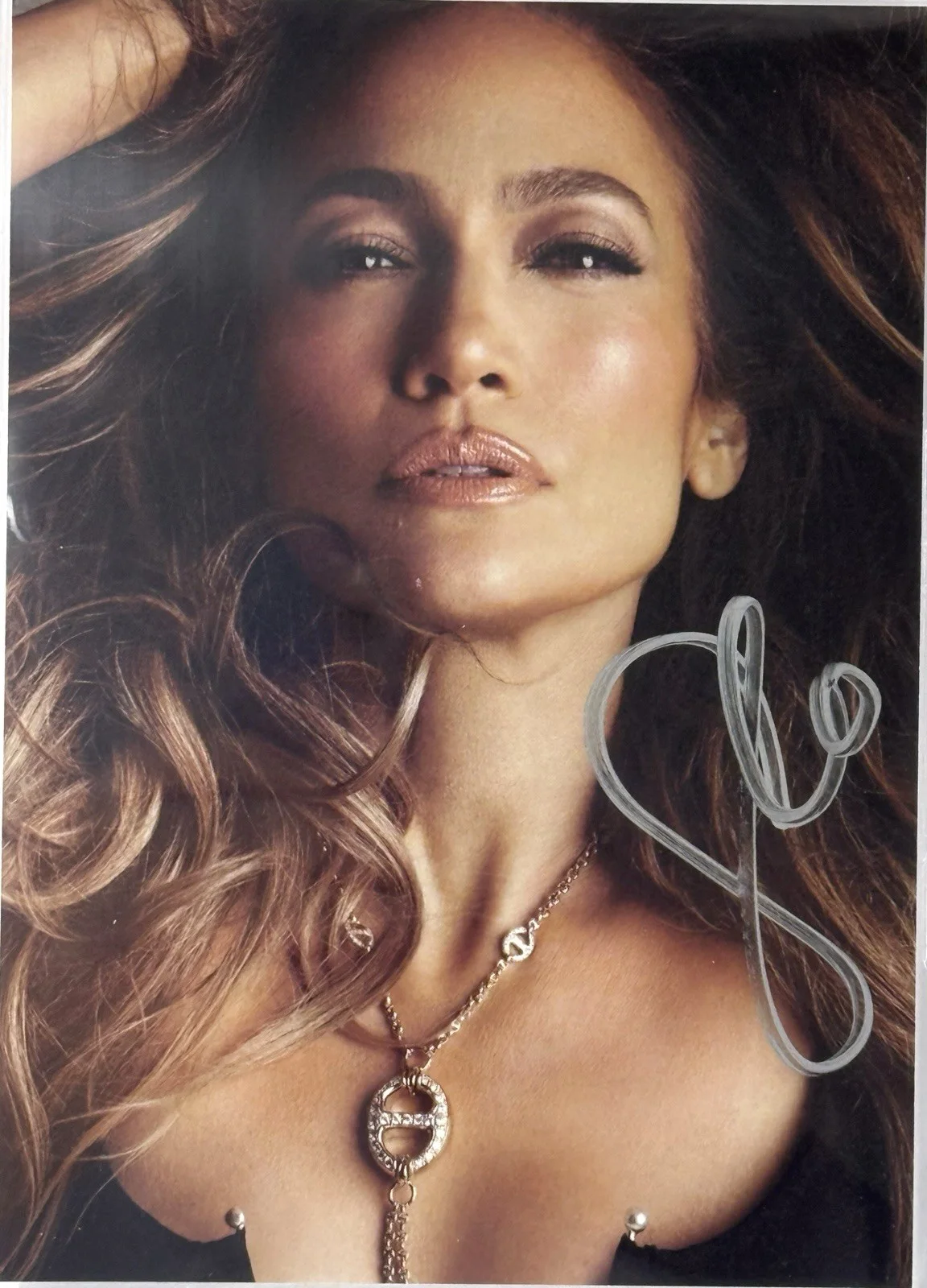 Jennifer Lopez signed CD Photo insert J Lo 5x7 inch beckett coa slab, изображение 2