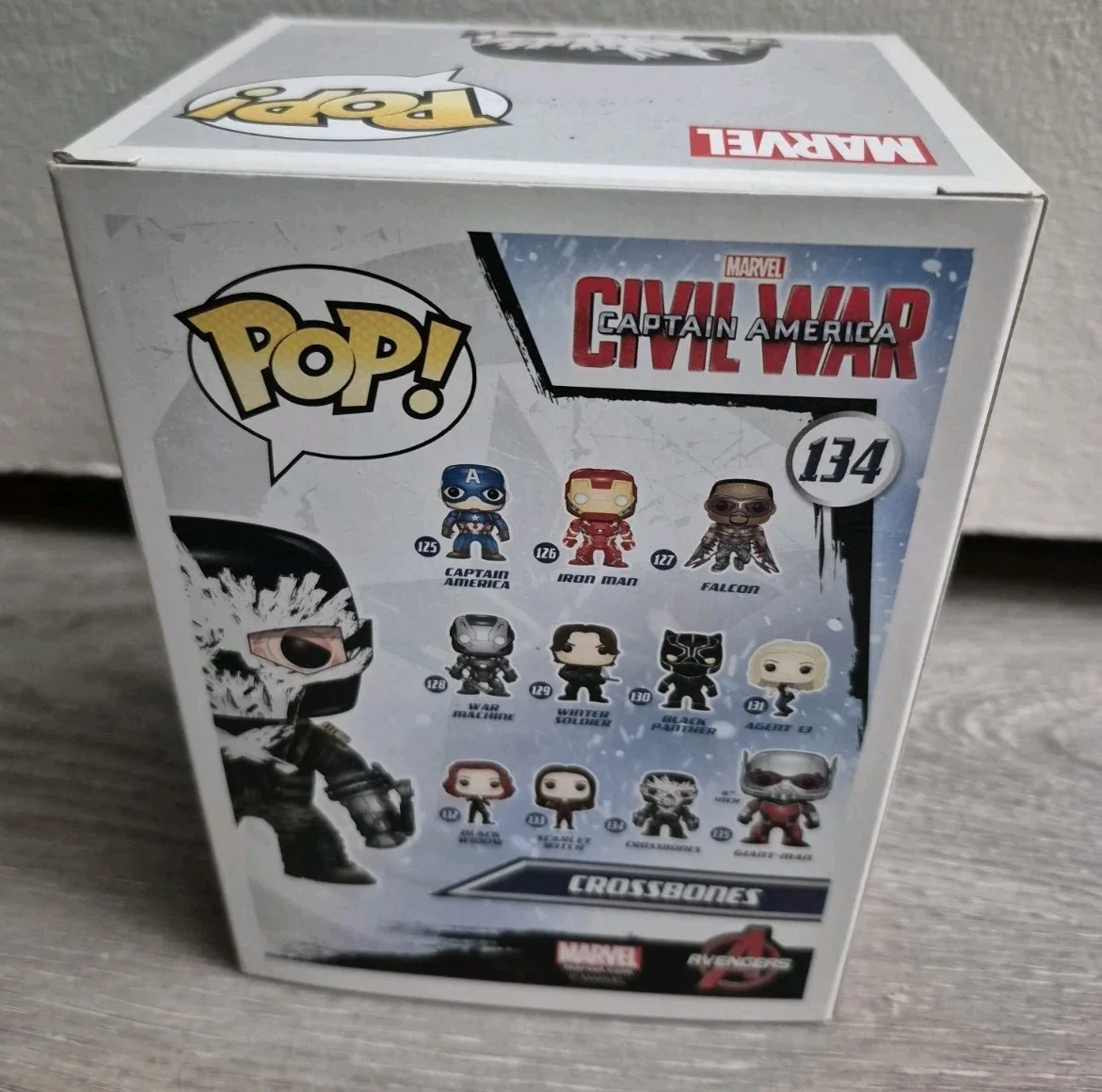 Frank Grillo Signed Funko Pop EXACT PROOF Marvel Crossbones Captain America, image 4