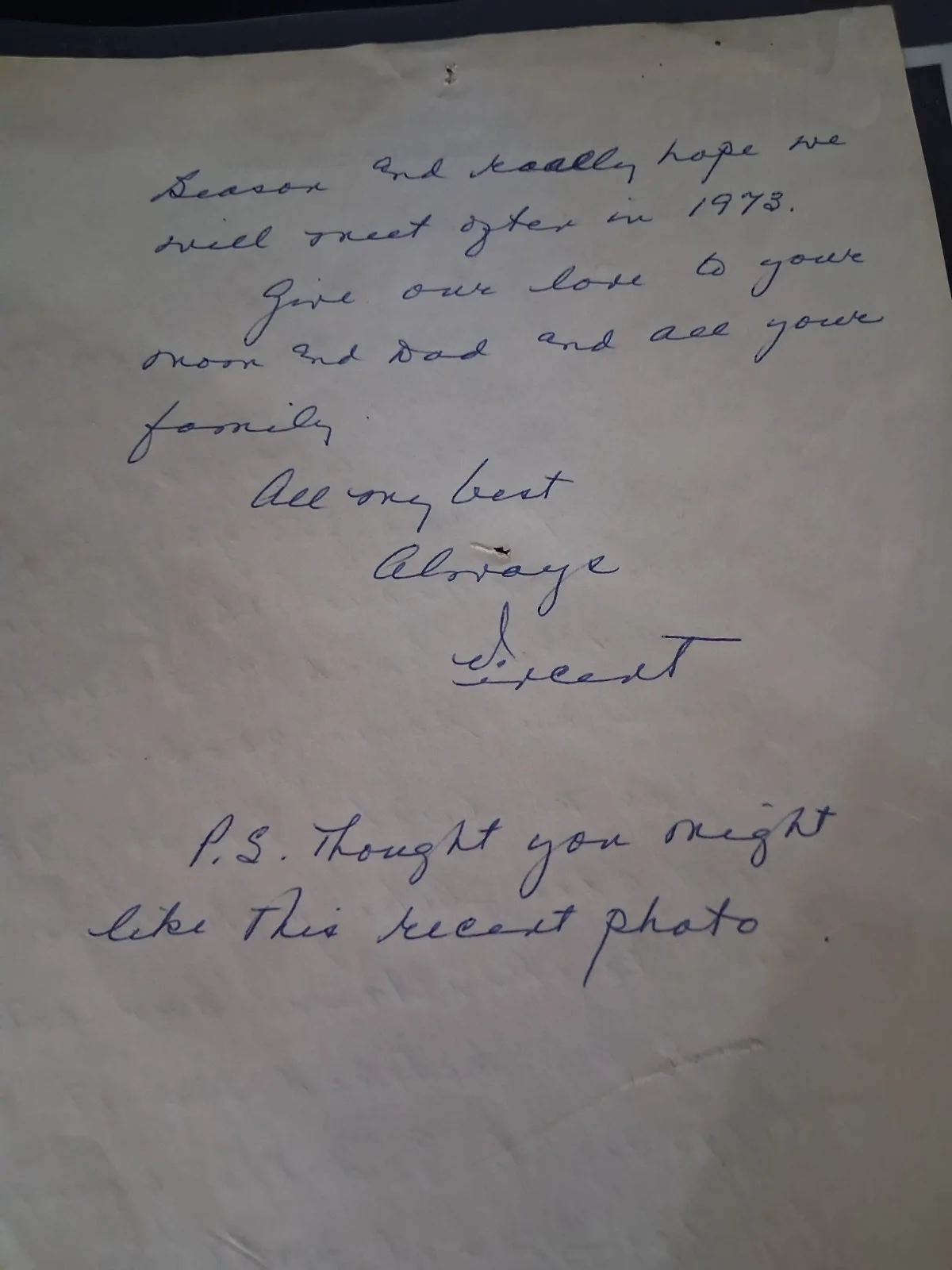 VINCENT PRICE - HAND WRITTEN AND SIGNED LETTER - 1972, изображение 4