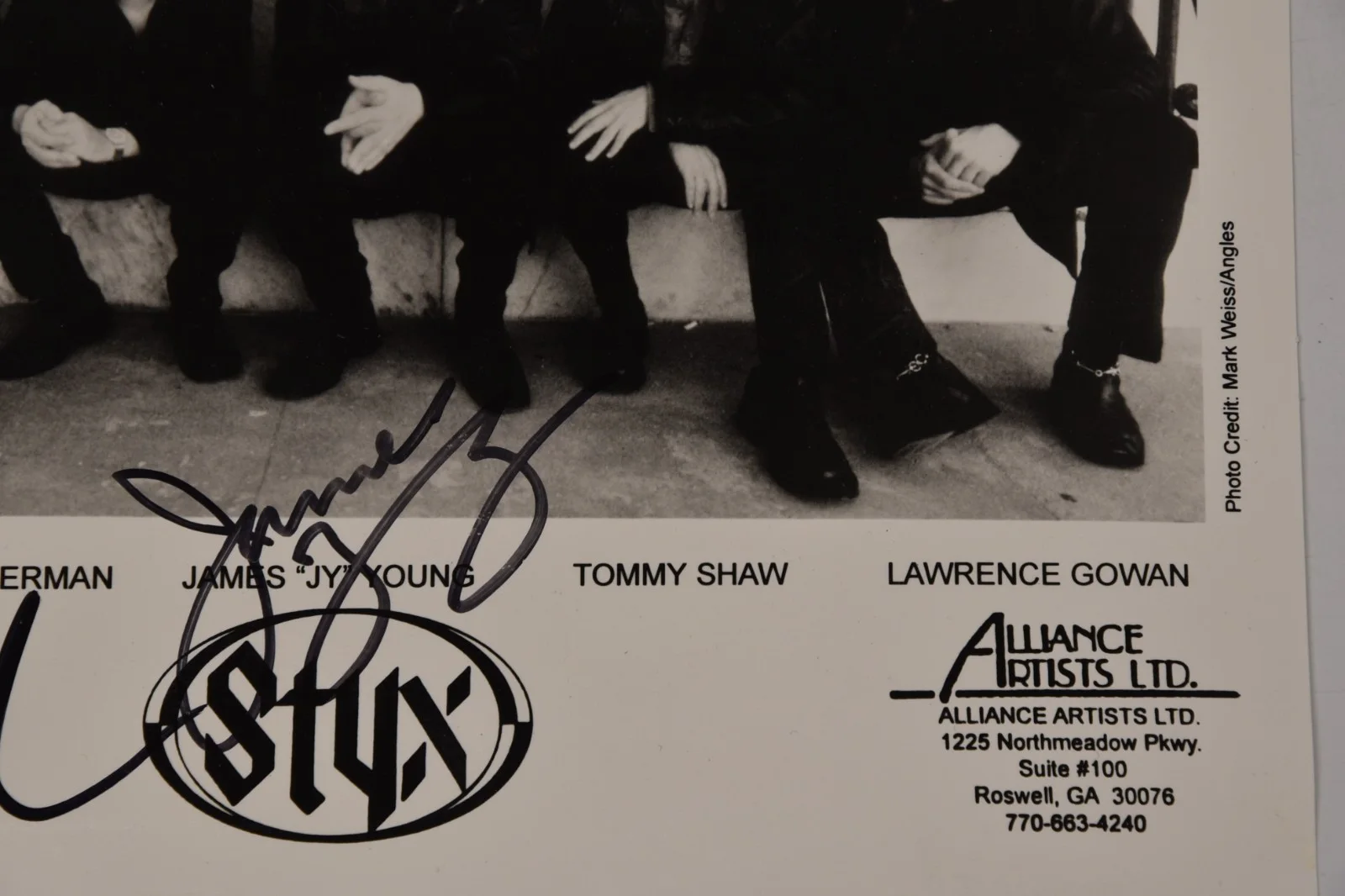 Styx Band Real Hand Signed Photograph 8x10" NO COA Alliance Artists 5 Members NO, изображение 4