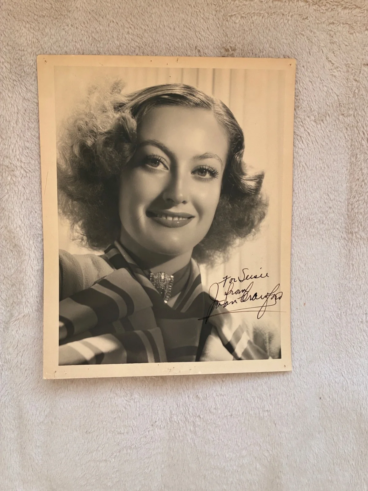 Joan Crawford — Vintage JOAN CRAWFORD 1937 Signed 8x10 MGM Photo GEORGE HURRELL Original