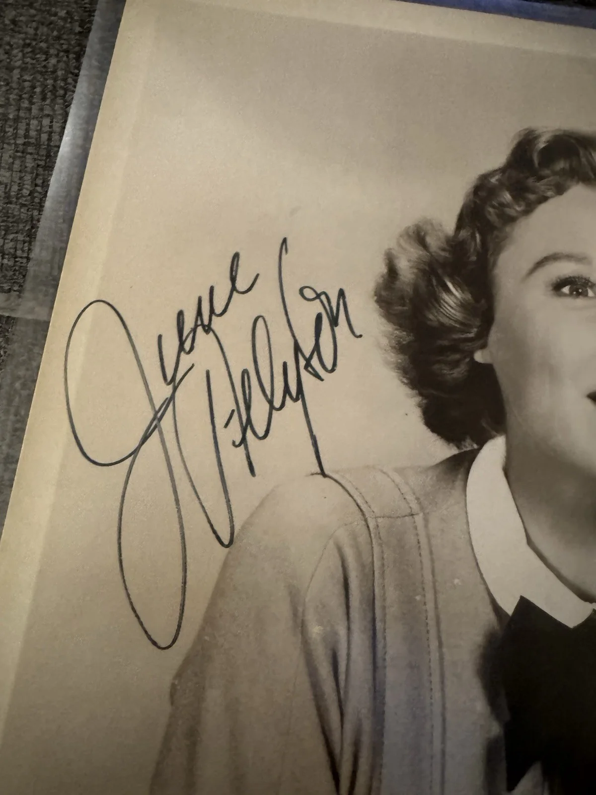 June Allyson — June Allyson Glenn Miller Story Lovely Signed Vintage Original Photograph COA, изображение 2