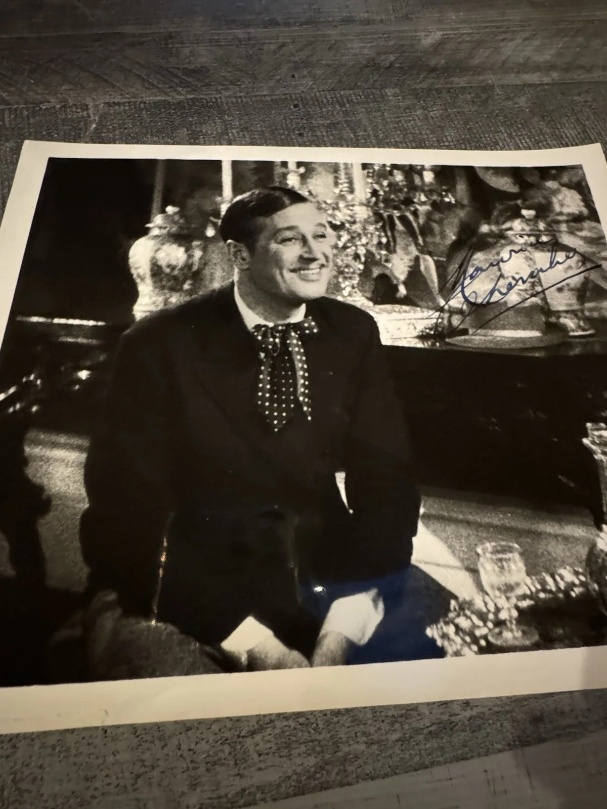 Maurice Chevalier — Maurice Chevalier Beloved Vagabond 1936 Signed Original Vintage Photograph COA, image 4