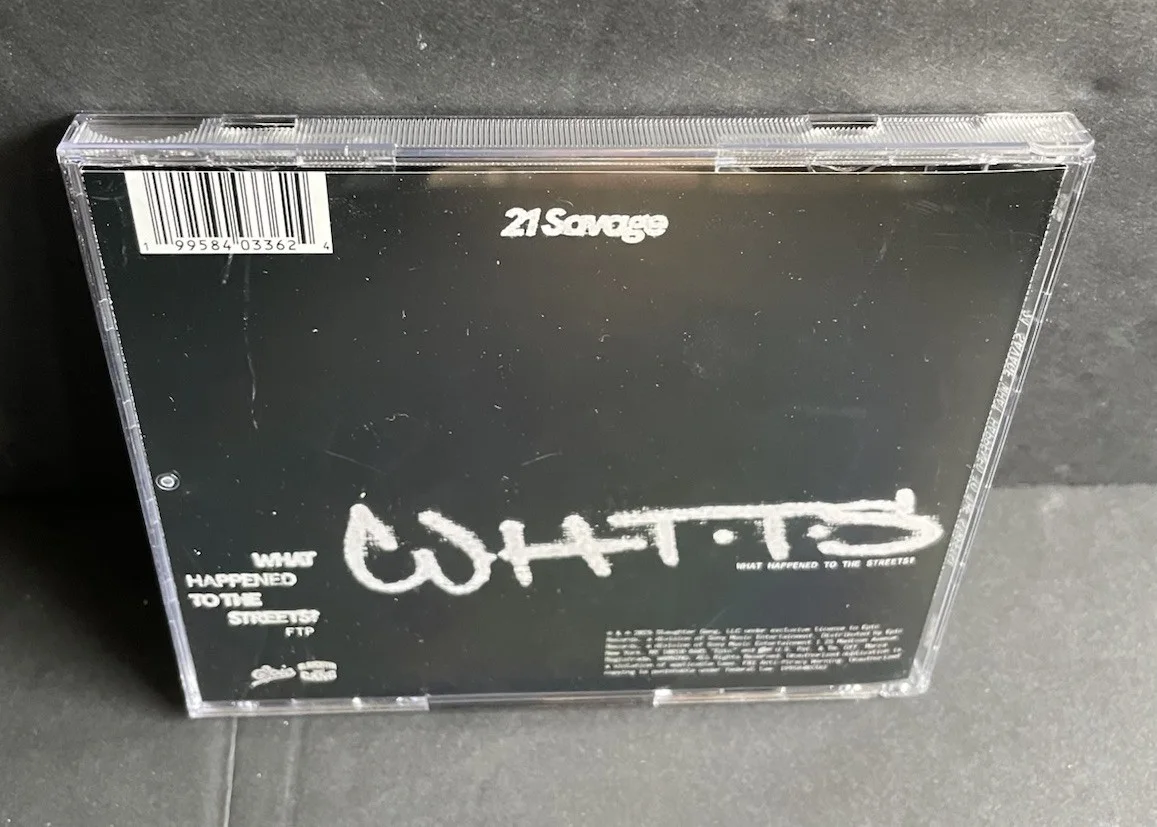 21 Savage Signed What Happened To The Streets CD 2025, image 3