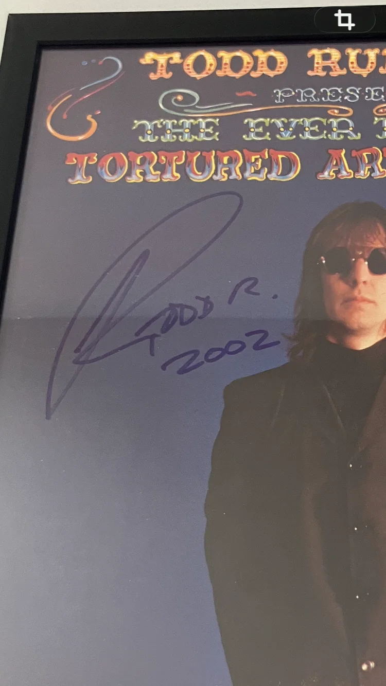 TODD RUNDGREN SIGNED/AUTOGRAPHED FRAMED ALBUM JACKET/VINYL WITH COA, image 2