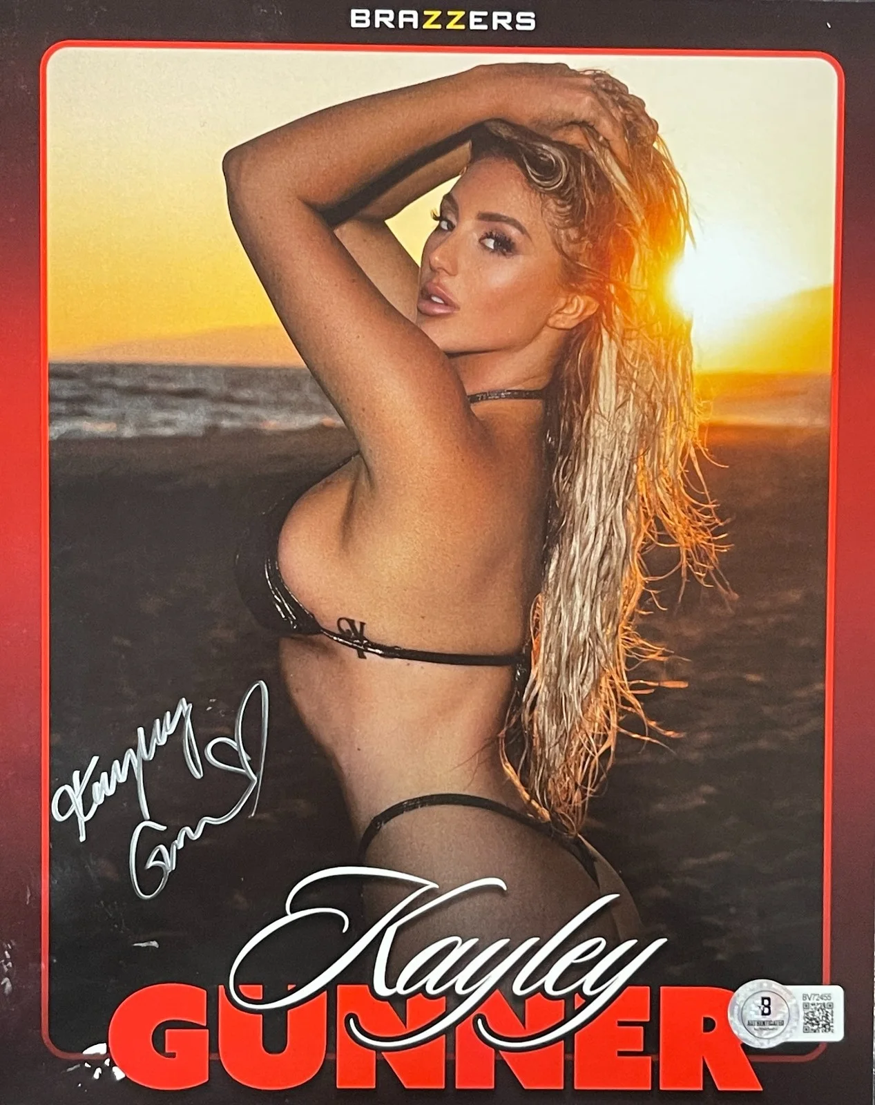kayley Gunner — Hot Sexy Kayley Gunner Signed 8x10 Photo Adult Star Authentic Autograph Beckett