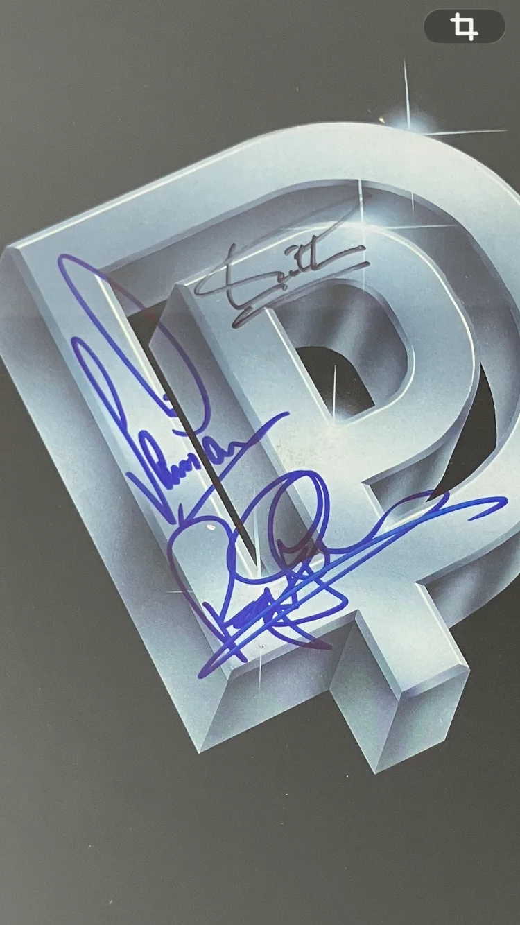 DEEP PURPLE SIGNED/AUTOGRAPHED ALBUM JACKET FRAMED VINYL WITH COA, изображение 2