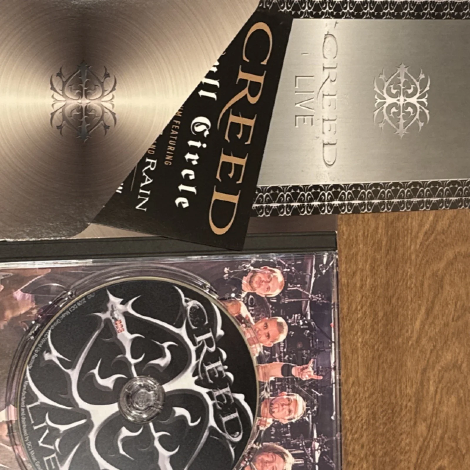 Creed Live Autographed DVD Cover Rock Band Signed Original, image 3