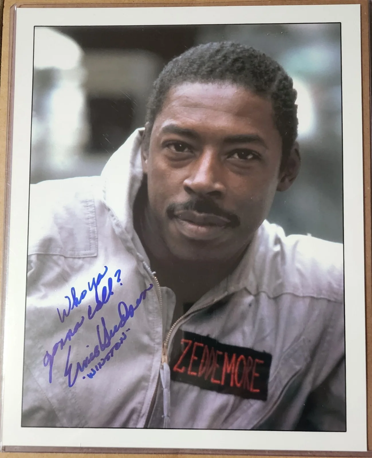 Ernie Hudson — Ernie Hudson Signed PSA w/ "Who Ya Gonna Call? Winston " Ghostbusters 8x10 Photo
