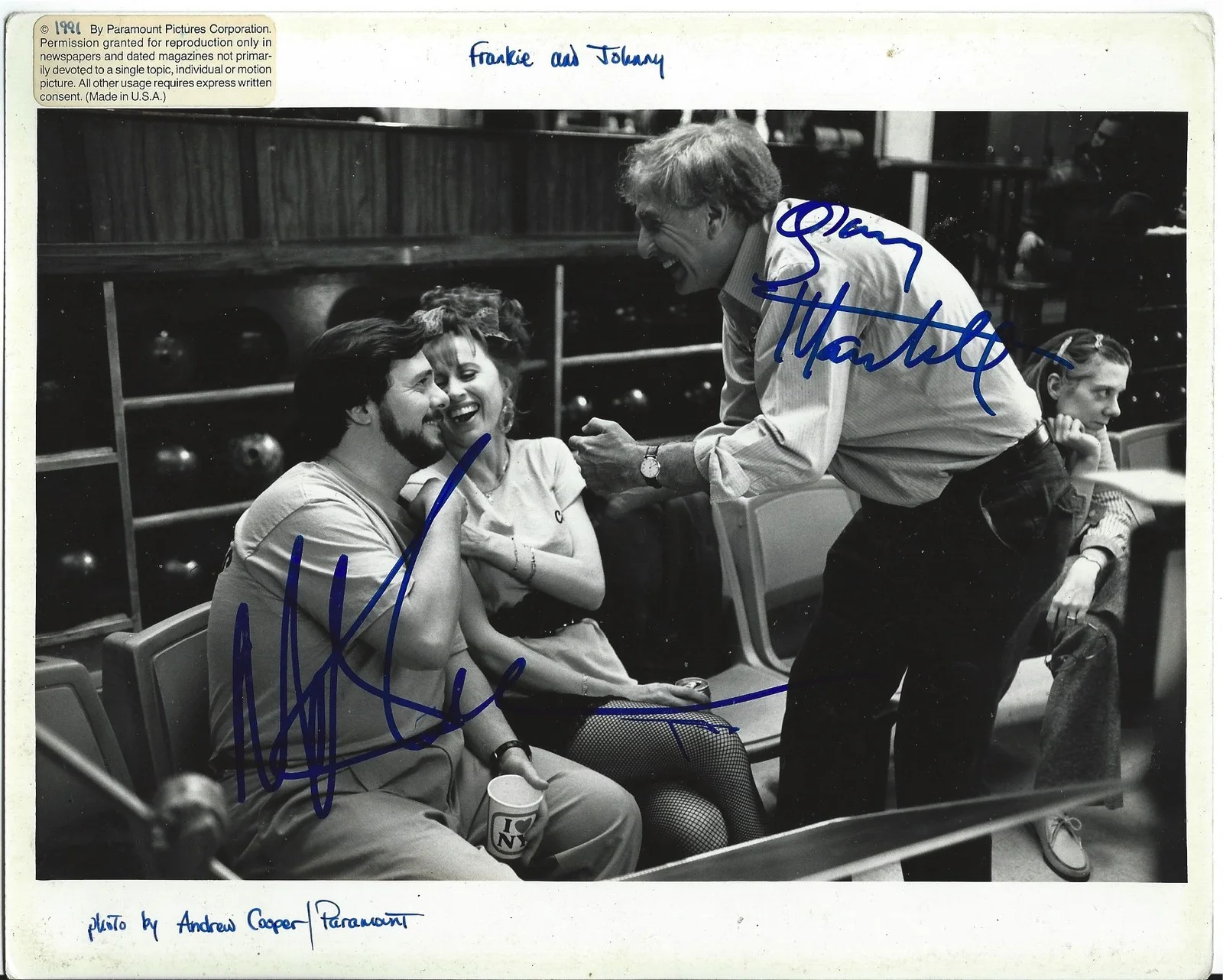 garry marshall, nathan lane — Director Garry Marshall & Nathan Lane signed B&W 8X10 Original Still Photo