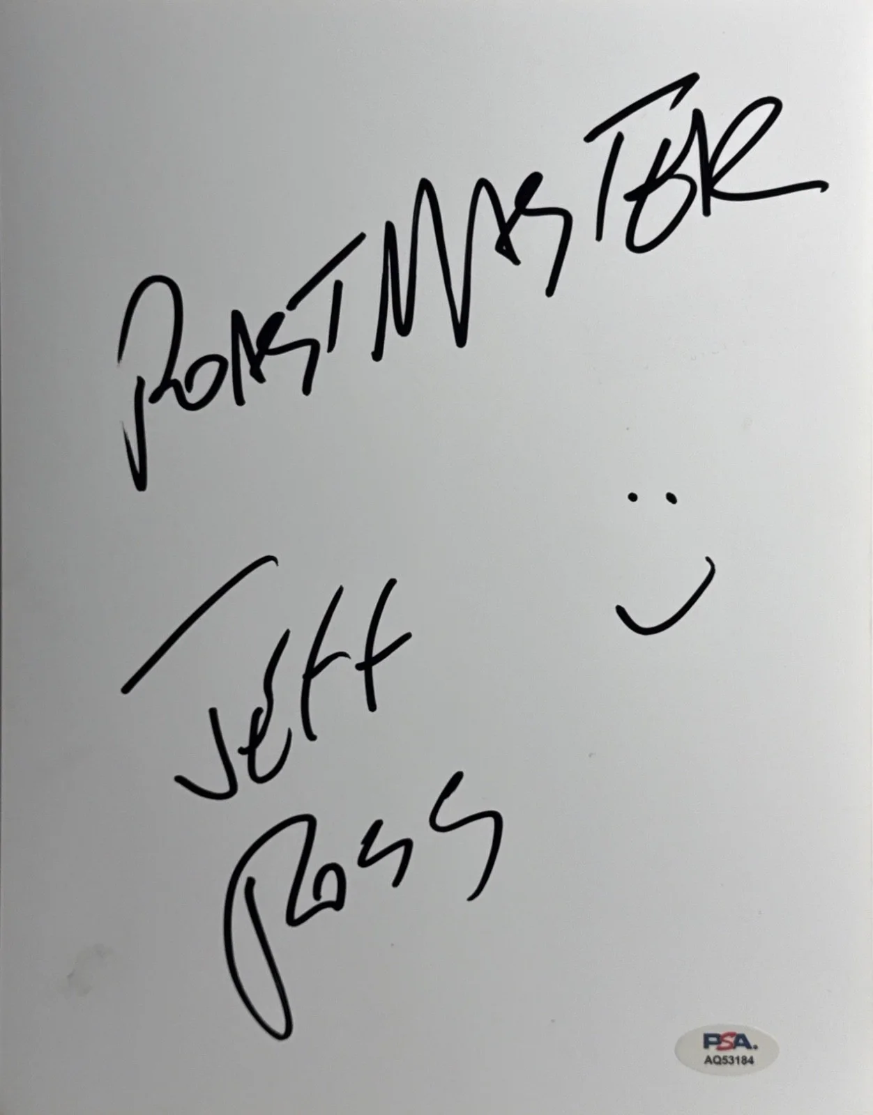 Jeff Ross — Jeff Ross Signed 8x10 Comedy Comedian Photo 'Roastmaster' PSA AQ53184, изображение 2