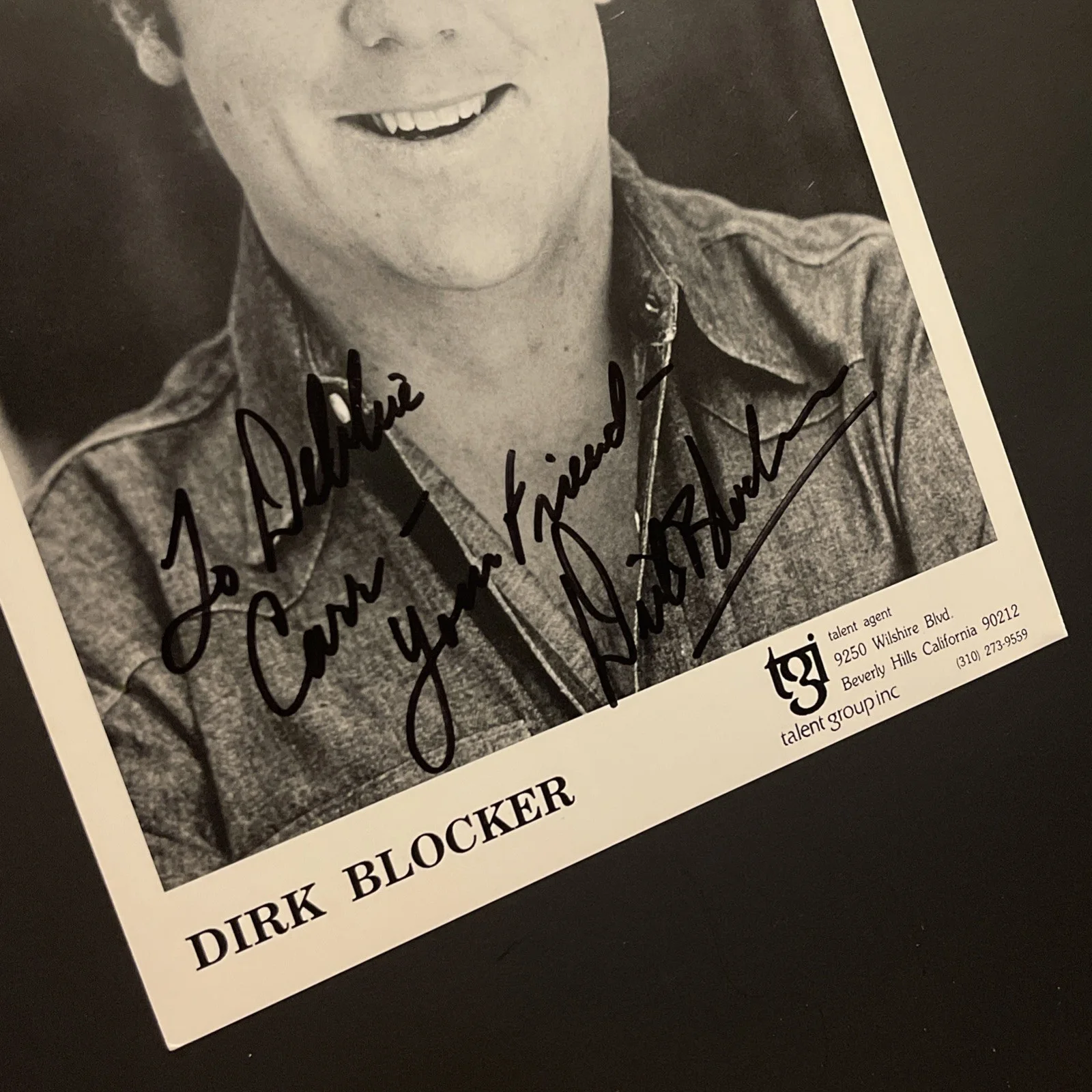 DIRK BLOCKER: Hand Signed Original Celebrity Photo 8 x 10”/ KSK, изображение 4