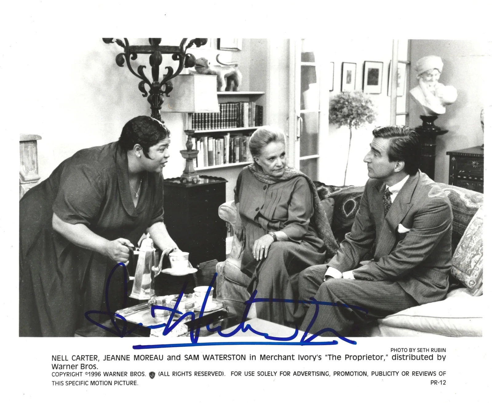 Sam Waterston — Sam Waterston signed The Proprietor 8X10 Original Still Photo In Person.