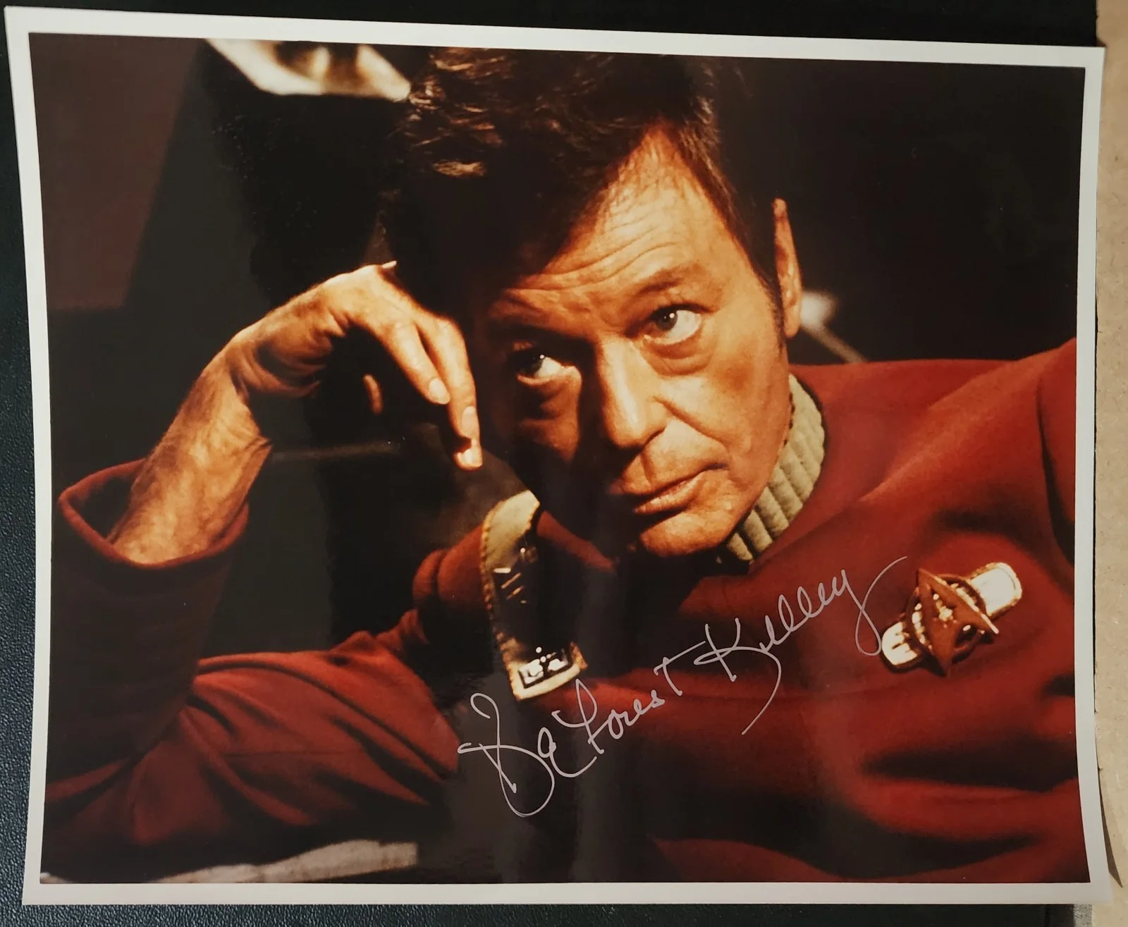 DeForest Kelley — DeForest Kelley Signed Leonard Bones McCoy Star Trek 8x10 Photo PSA DNA D. 1999