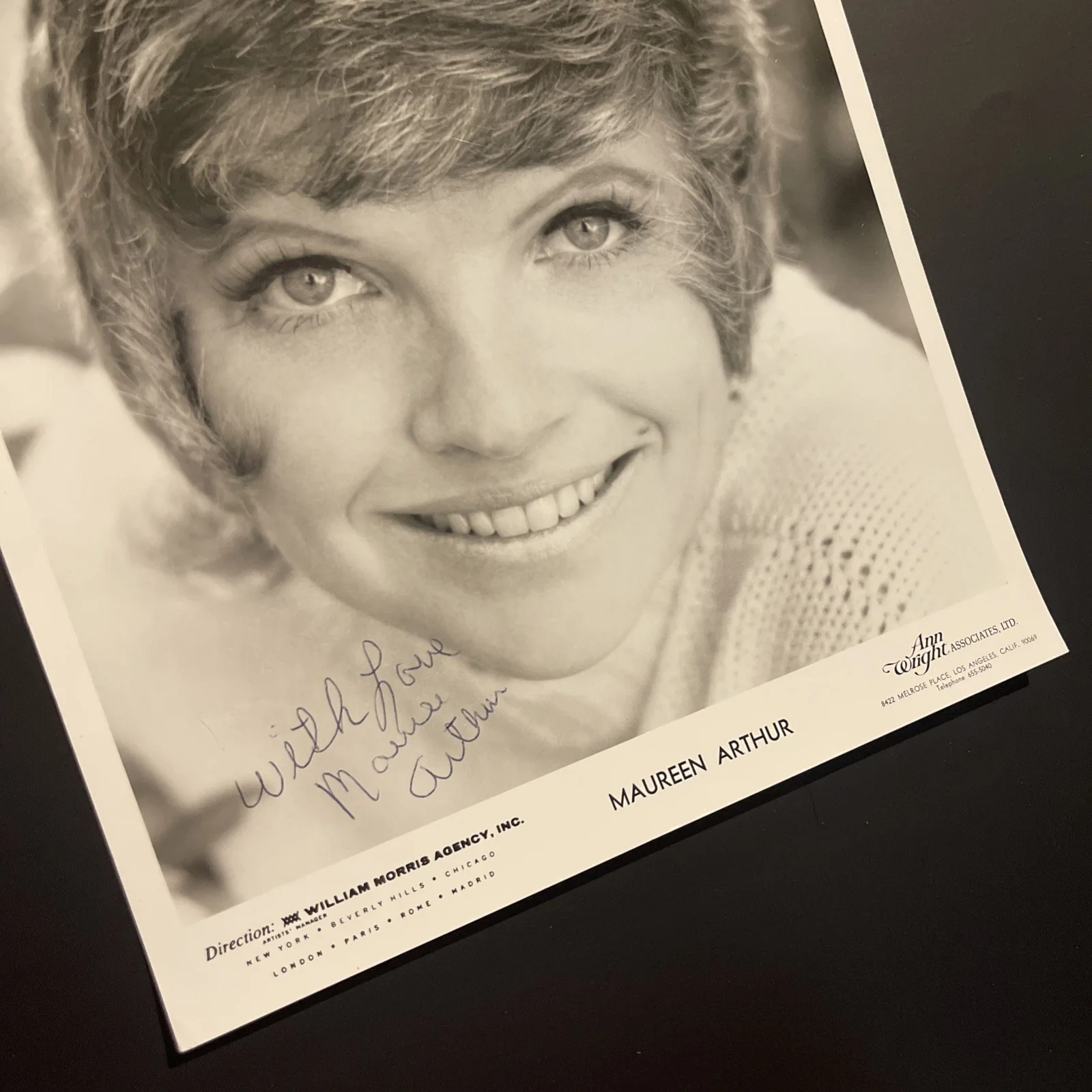 MAUREEN ARTHUR: Hand Signed Celebrity Photo 8x10”/ KSK, изображение 3