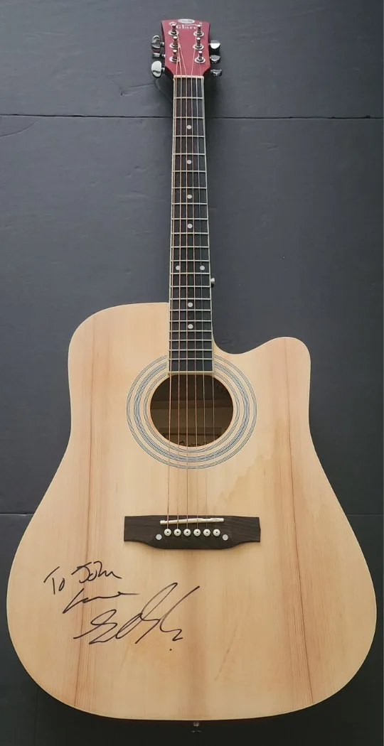 Sheena Easton Signed Autographed Acoustic Guitar Almost Over You JSA CK94228, image 2
