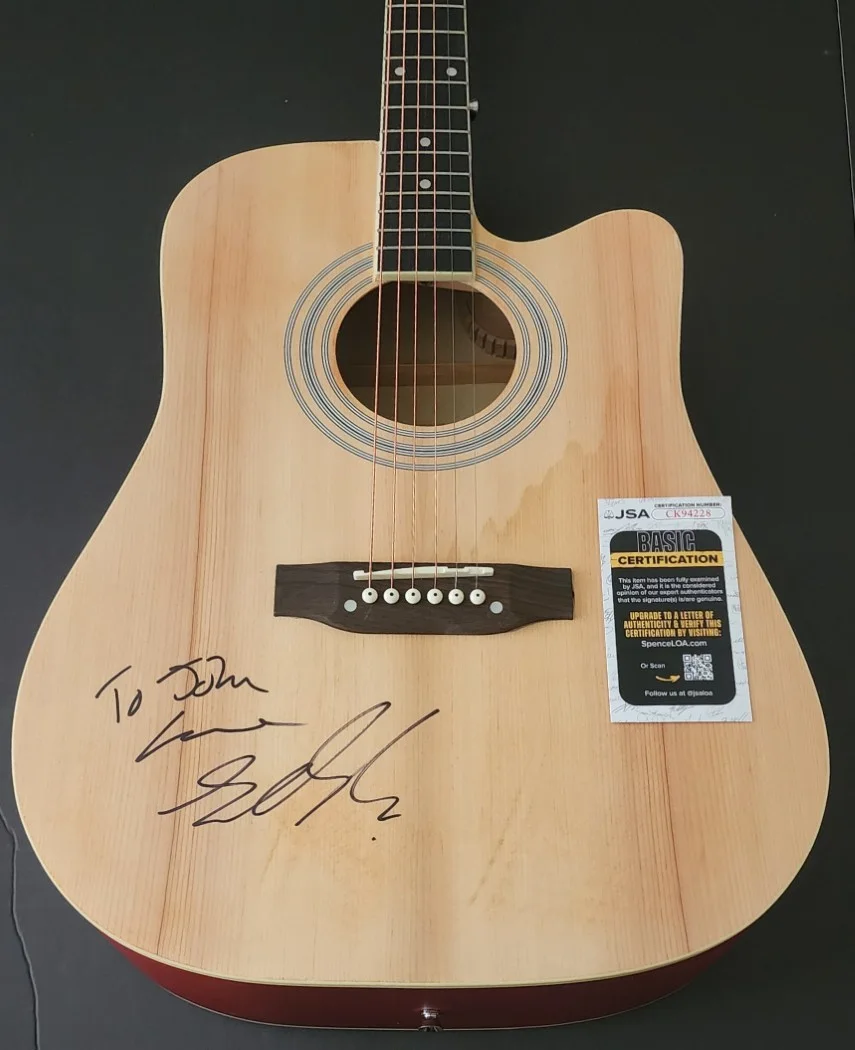 Sheena Easton Signed Autographed Acoustic Guitar Almost Over You JSA CK94228, image 4