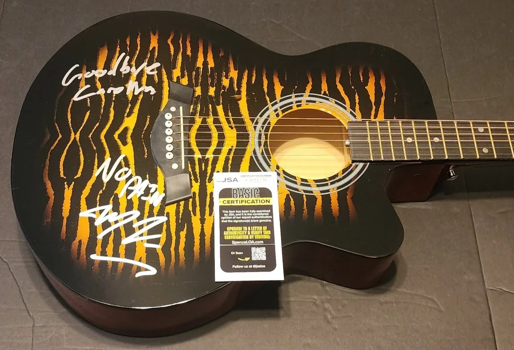 Marcus King Signed Custom Acoustic Guitar Goodbye Carrolina JSA CK94230, изображение 3