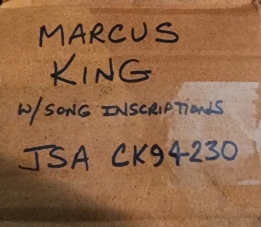Marcus King Signed Custom Acoustic Guitar Goodbye Carrolina JSA CK94230, изображение 5
