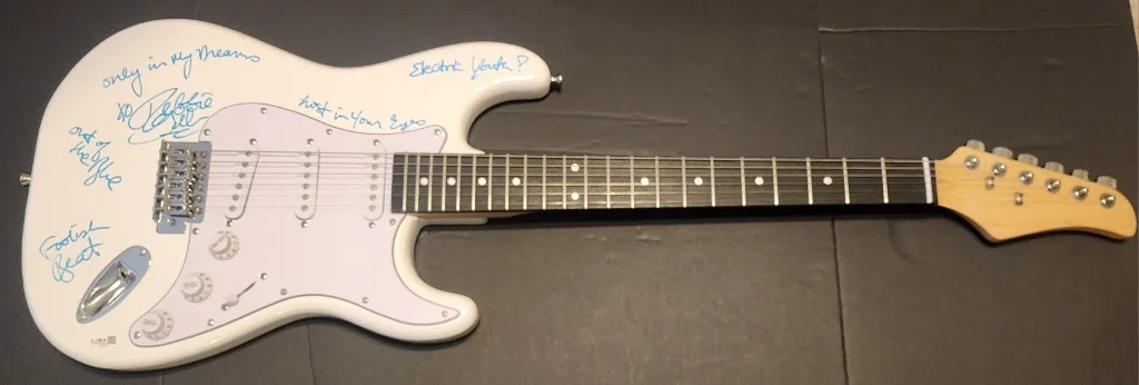 Debbie Gibson Signed Electric Guitar Inscribed Lost In Your Eyes JSA CK94226, image 2