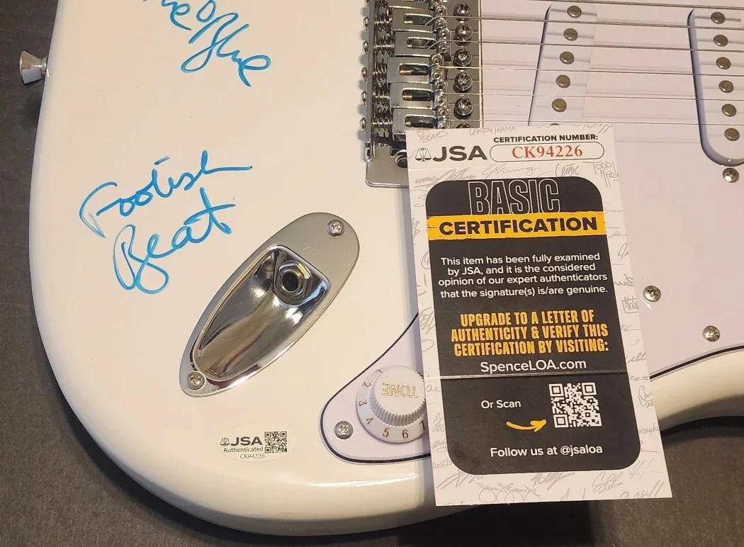 Debbie Gibson Signed Electric Guitar Inscribed Lost In Your Eyes JSA CK94226, image 3