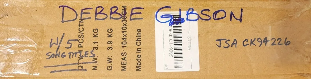 Debbie Gibson Signed Electric Guitar Inscribed Lost In Your Eyes JSA CK94226, image 4