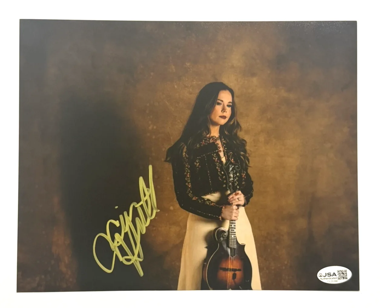 Sierra Hull Signed Autographed 8x10 Photo JSA COA Bluegrass Mandolin, image 2