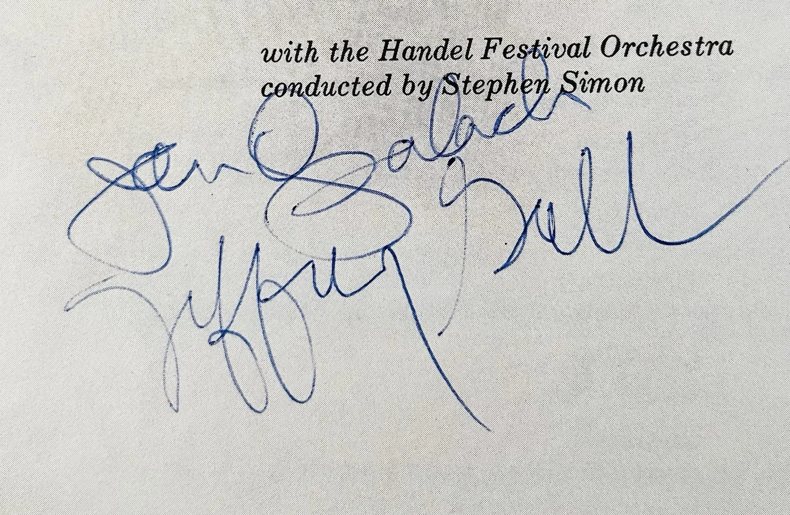 1986 10th Handel Festival Rodelinda Libretto Signed Jeffrey Gall & Jan Opalach, изображение 2