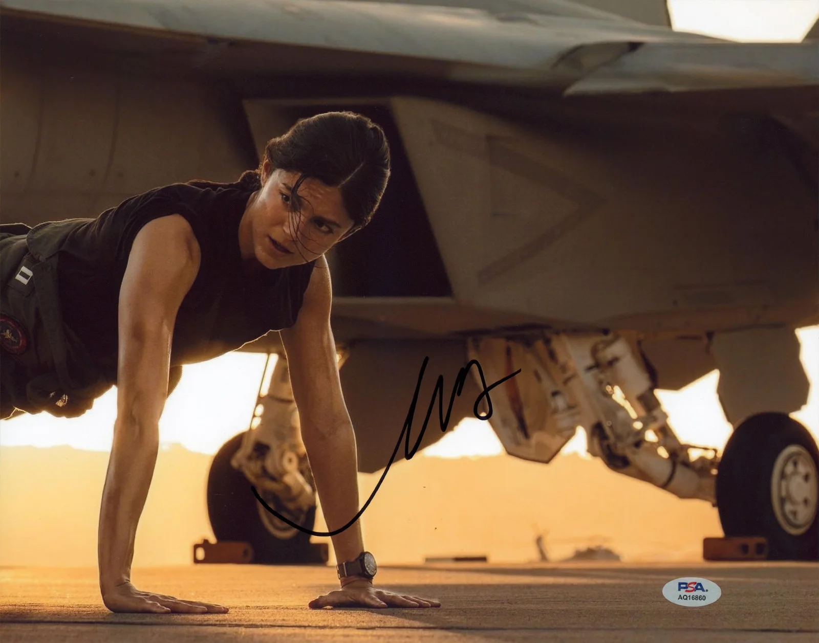 Monica Barbaro — Monica Barbaro Top Gun: Maverick Authentic Signed 11x14 Photo PSA/DNA #AQ16860