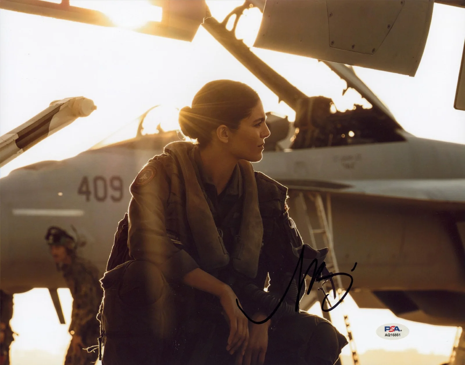 Monica Barbaro — Monica Barbaro Top Gun: Maverick Authentic Signed 11x14 Photo PSA/DNA #AQ16861