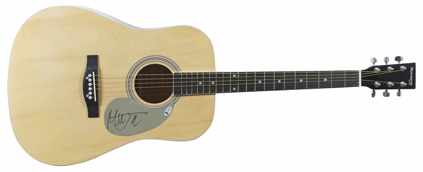 Mick Jagger — Mick Jagger Rolling Stones Authentic Signed Natural Acoustic Guitar BAS #A78557, image 3