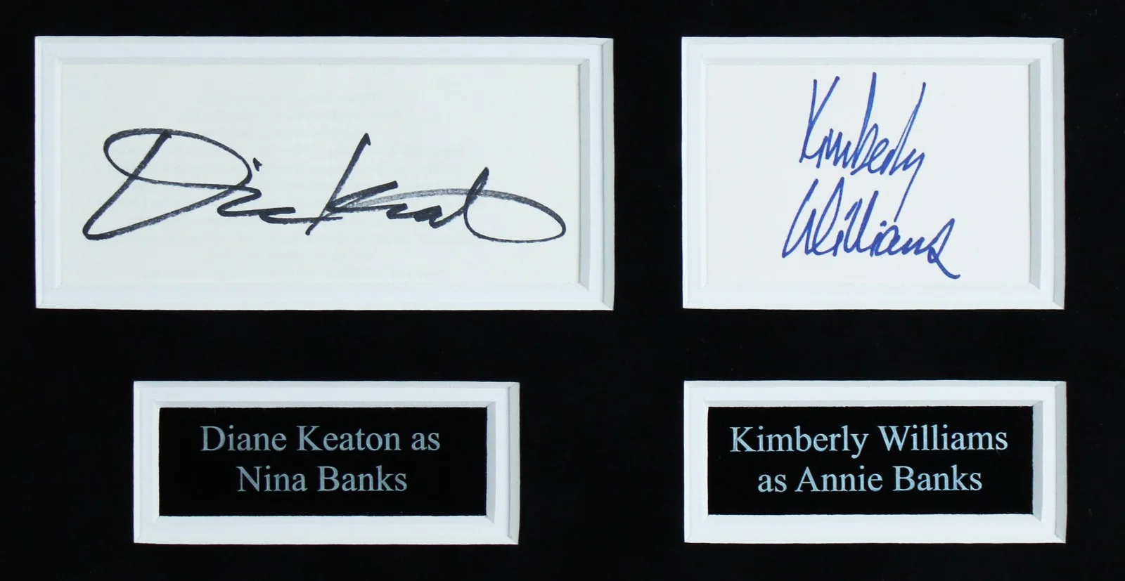 Steve Martin, Martin Short, Kimberly Williams, Diane Keaton — Father of the Bride (4) Martin Short Williams Keaton Signed Framed Display BAS, изображение 2