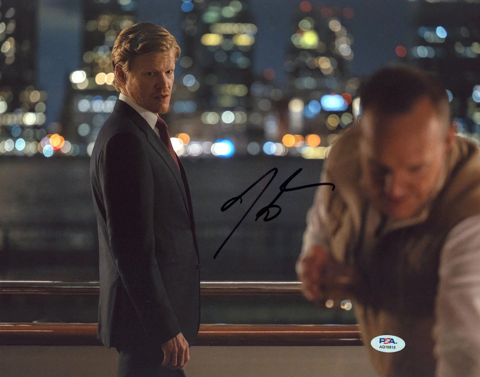 Jesse Plemons — Jesse Plemons Zero Day Authentic Signed 11x14 Horizontal Photo PSA/DNA #AQ16818