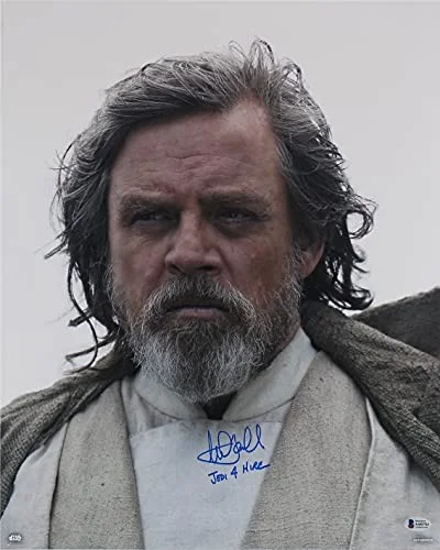 Mark Hamill — Mark Hamill Star Wars The Force Awakens "Jedi 4 Hire" Signed 16x20 Photo BAS, image 5