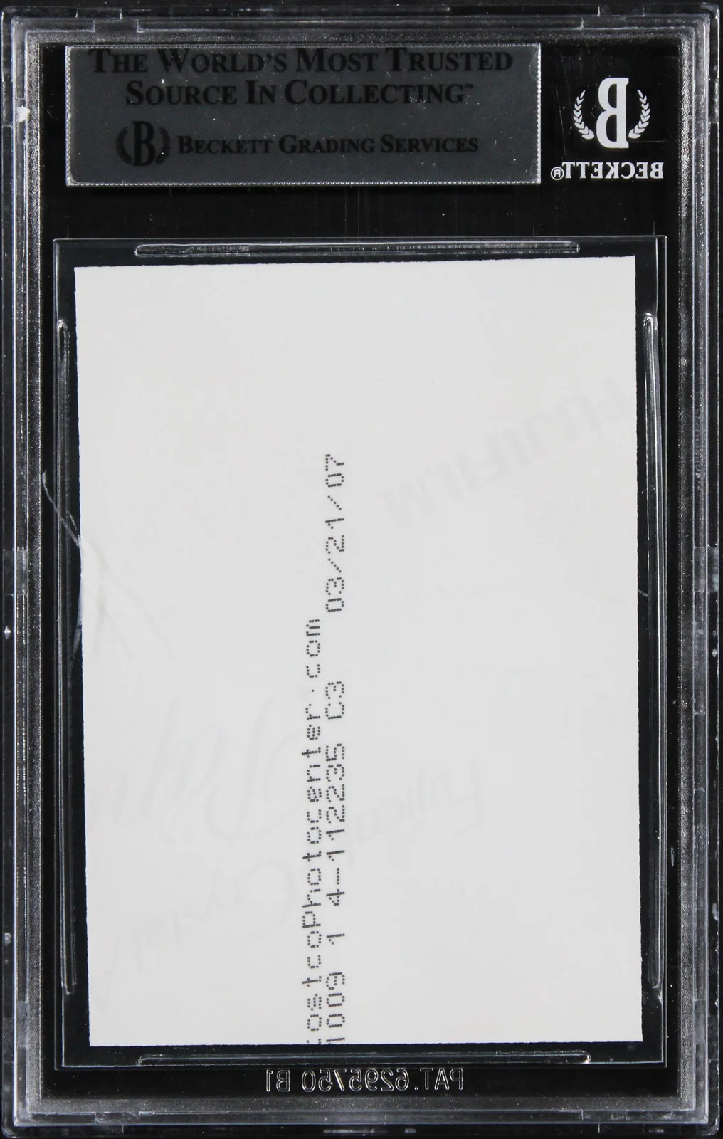 Jack McKenzie — Jack McKenzie Star Wars Authentic Signed Custom Trading Card BAS Slabbed, image 2